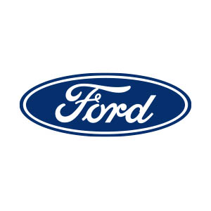 A blue oval with the word ford written in it.